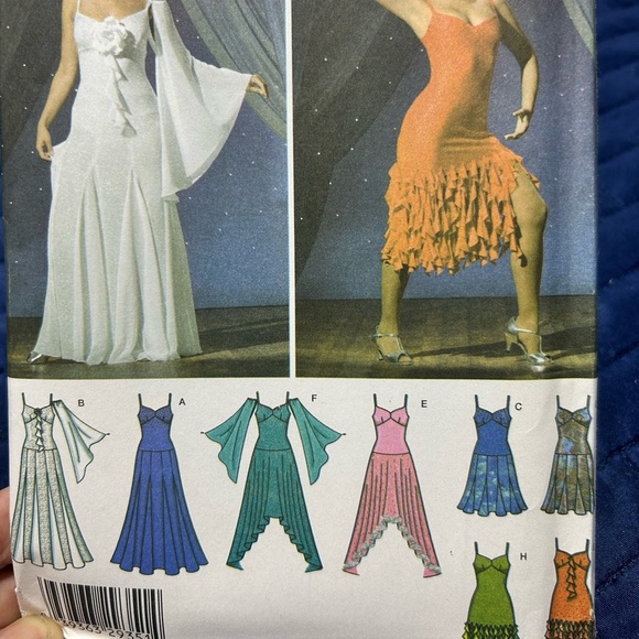 Simplicity 4312 out of print- sew your own dance dress variations - uncut - Picture 7 of 7